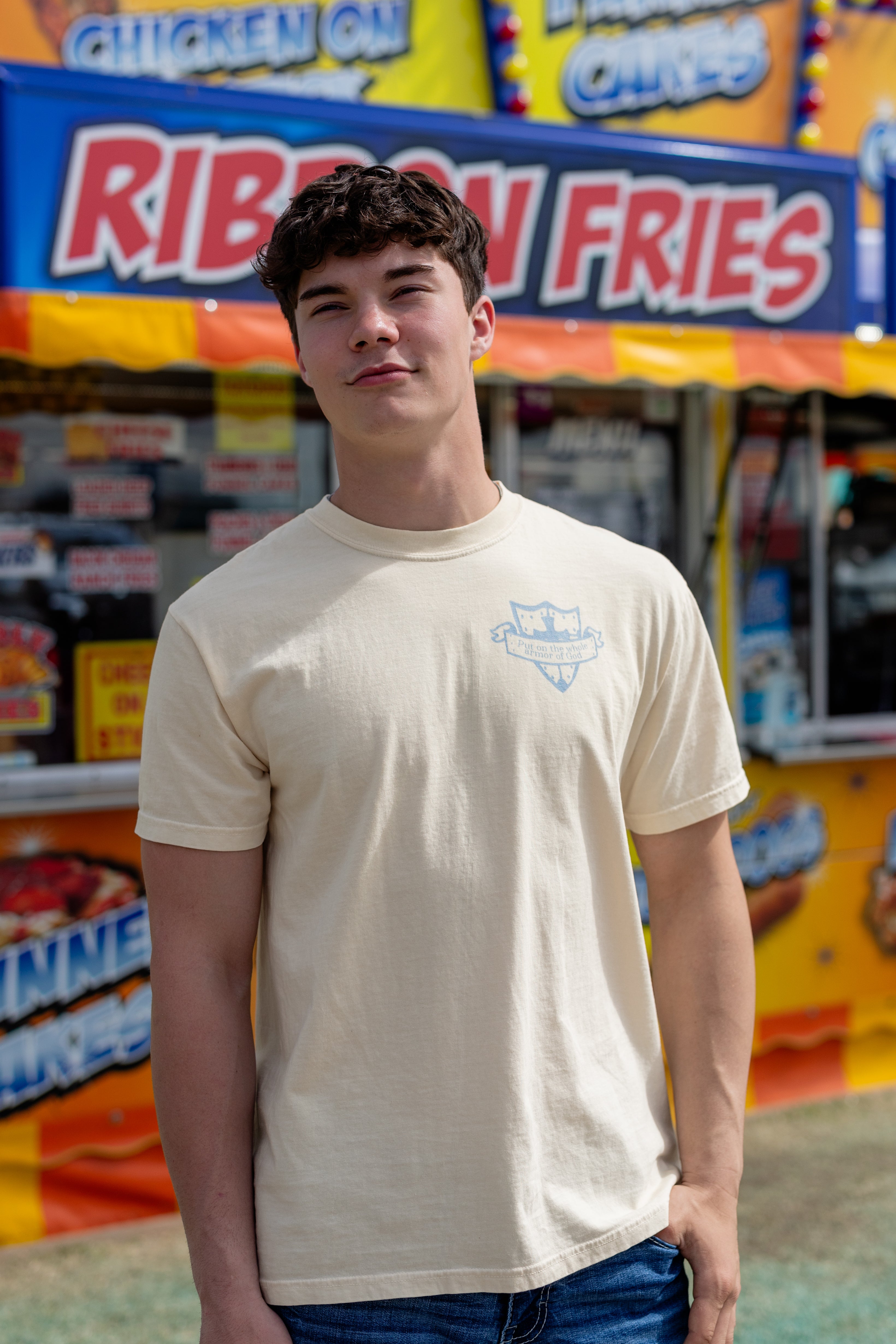 Dead Men Need No Armor Ivory Tee