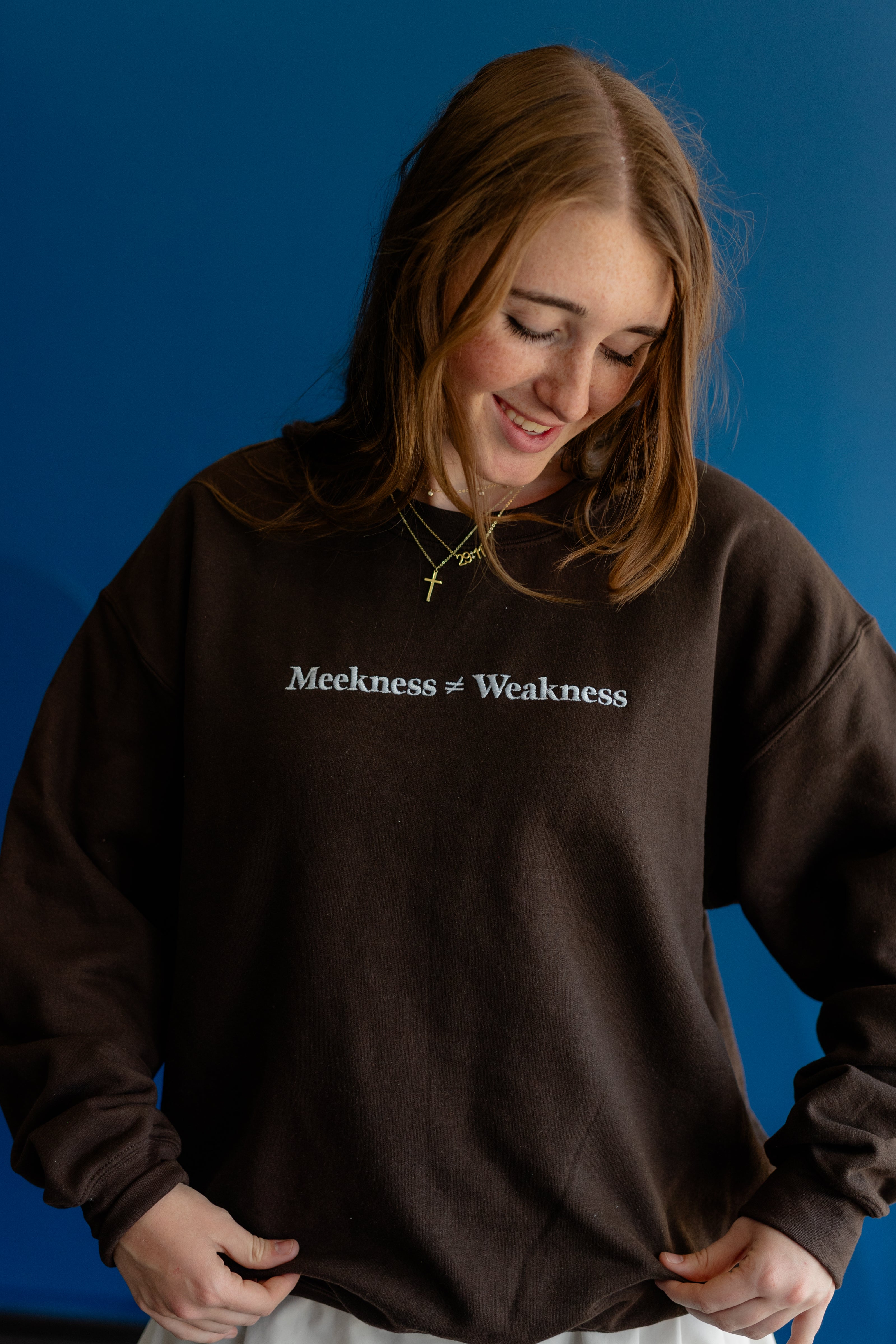Meekness Embroidered Sweatshirt