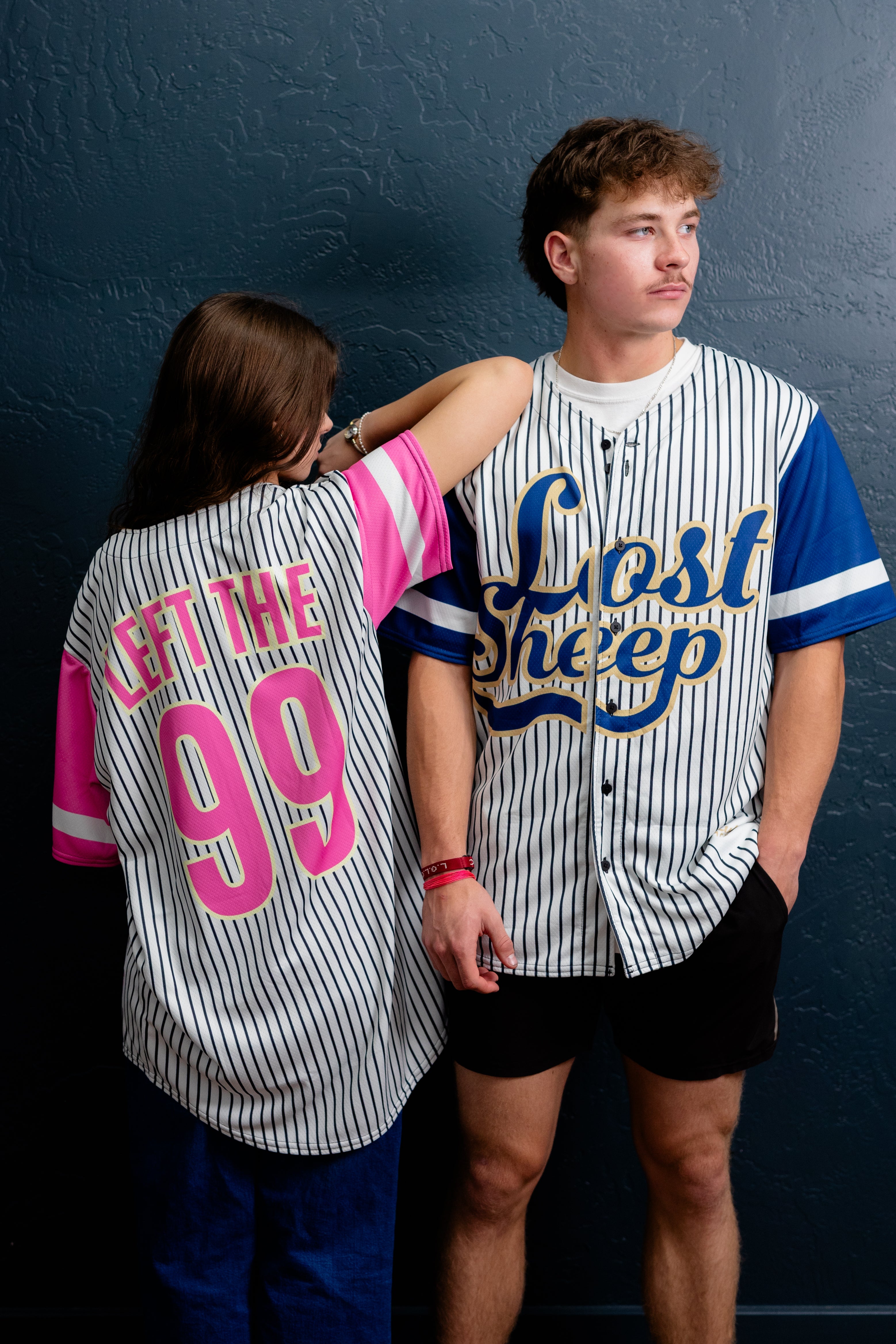 Lost Sheep Baseball Jersey Blue