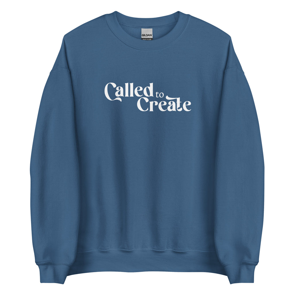 Called to Create sweatshirt from faith based Christian company. Navy Color