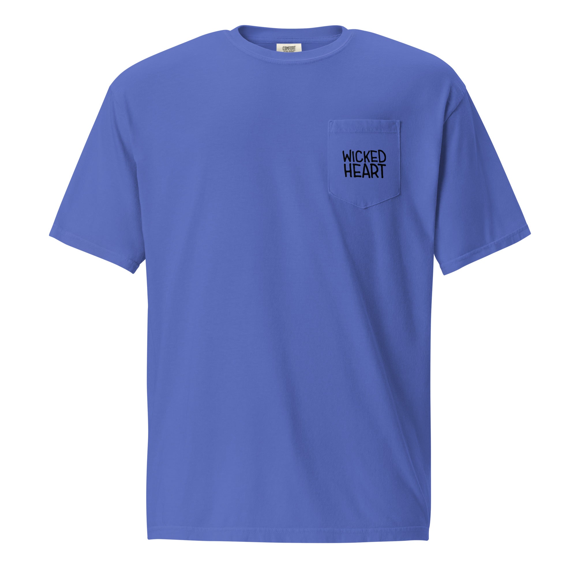 Religious Pocket Shirt from Faith based Christian company, Christian Shirts Shop.
Graphic: Don't Follow Your Heart. It is desperately wicked. Jeremiah 17.9
Color: Flo Blue
Brand: Comfort Colors